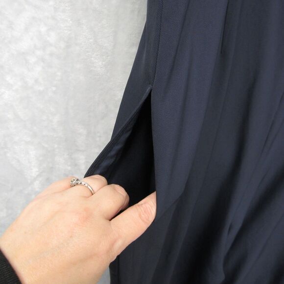 Everlane Jumpsuit Womens 14 Navy Blue Cropped Sleeveless Lightweight One Piece - Picture 6 of 13